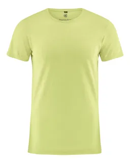 HempAge Hempage Herren vegan T-Shirt Slim Fit Lindgrün – Produktbild 1 von 1