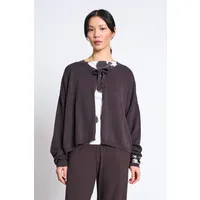 JAN N JUNE JAN 'N JUNE Damen vegan Strickjacke Zea Zartbitter Braun – Produktbild 1 von 1