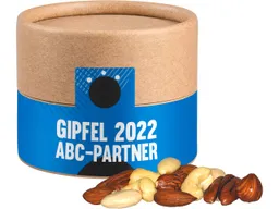 Mini-Bio-Nusskern-Mix in Eco-Pappdose mit individuell bedrucktem Etikett, 40 g – Produktbild 1 von 1