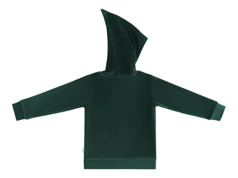 Leela Cotton Leela Cotton Baby und Kinder Jacke mit Kapuze Nicky, Grün, – Produktbild 2 von 2