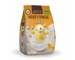 Nerano Cerealien, Nerano Honey Rings Jerry Frühstücksgetreide Glutenfrei Vegan 375g – Produktbild 1 von 1