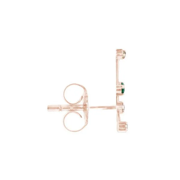 Eppi Eppi Goldener Ohrring mit Sternzeichen Cancer, Rosa, – Produktbild 2 von 3