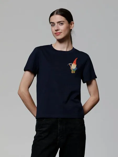 watapparel watapparel T-Shirt Frauen Gartenzwerg, French navy, – Produktbild 2 von 3