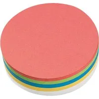 250 Blatt Moderatorenpapier Kreise 14cm (farbig sortiert) – Produktbild 1 von 1