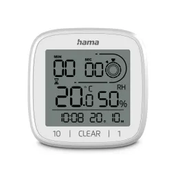 Hama Hama Digitale Badezimmeruhr "Zypern", Saugnapf, zum Stellen und Hängen, Weiß – Produktbild 1 von 1
