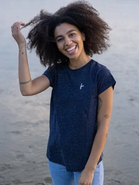 FUXBAU FUXBAU Frauen fux T-Shirt - neps, Navy neps, – Produktbild 2 von 4