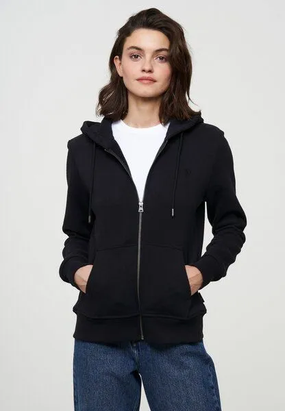 recolution Damen Sweatjacke aus Bio-Baumwolle - DAHLIA - recolution, Black (schwarz), – Produktbild 2 von 8