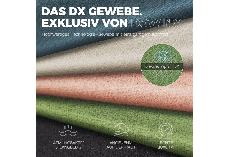 Dowinx Gaming-Stuhl Stoff mit Taschenfederkissen, Gaming Sessel mit Fußstütze, Ergonomischer Bürostuhl, Grün, – Produktbild 2 von 5