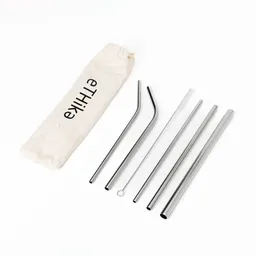 eTHikǝ eTHikǝ Edelstahl-Strohhalme im 7er-Pack, Trinkhalme – Produktbild 1 von 1