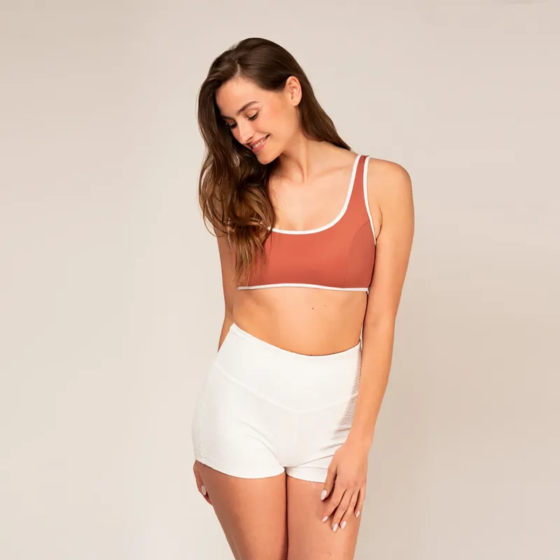Woodlike Woodlike Damen vegan Shorts Surf White, Weiß, – Produktbild 1 von 2
