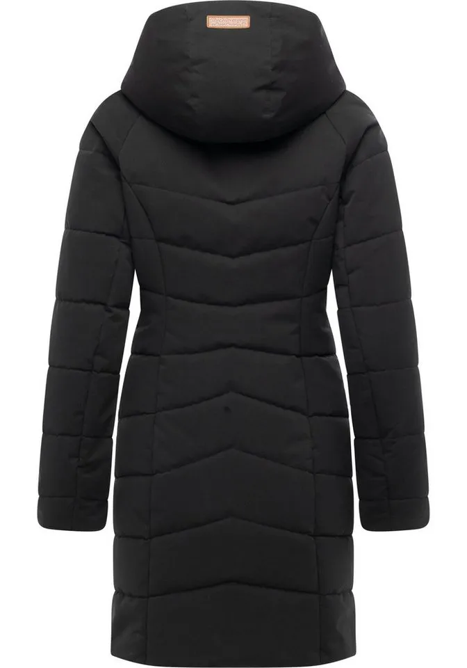 ragwear ragwear Wintermantel Noita YOUMODO Winter Steppmantel mit Kapuze, Schwarz, – Produktbild 4 von 4