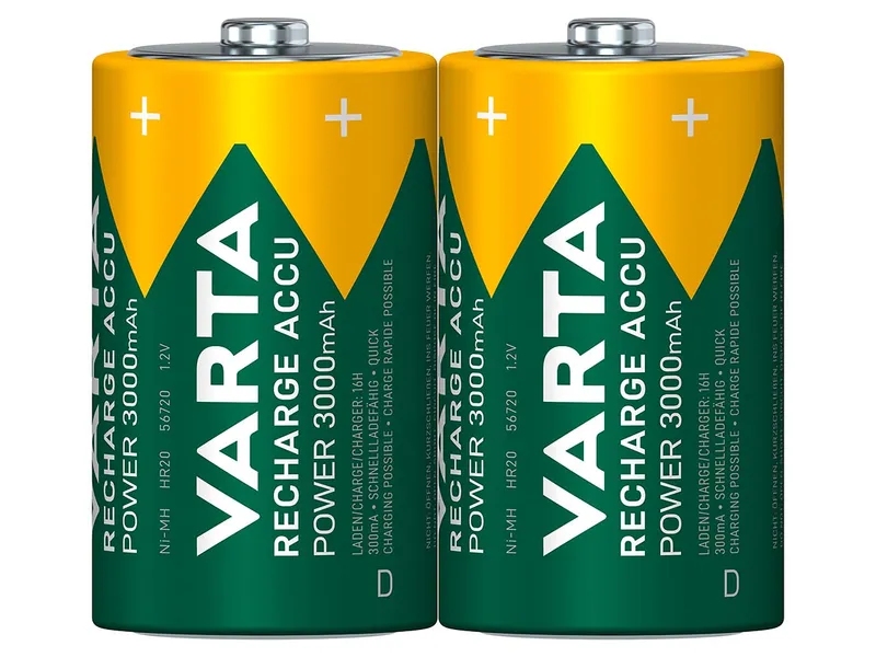 Varta Varta Mono Akku NiMH 3000 mAh Ready 2 Use 2er Pack – Produktbild 2 von 4