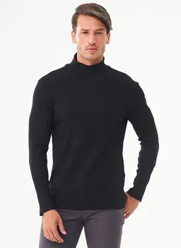 ORGANICATION ORGANICATION Geripptes Langarmshirt aus Bio-Baumwolle mit Rollkragen – Produktbild 1 von 1