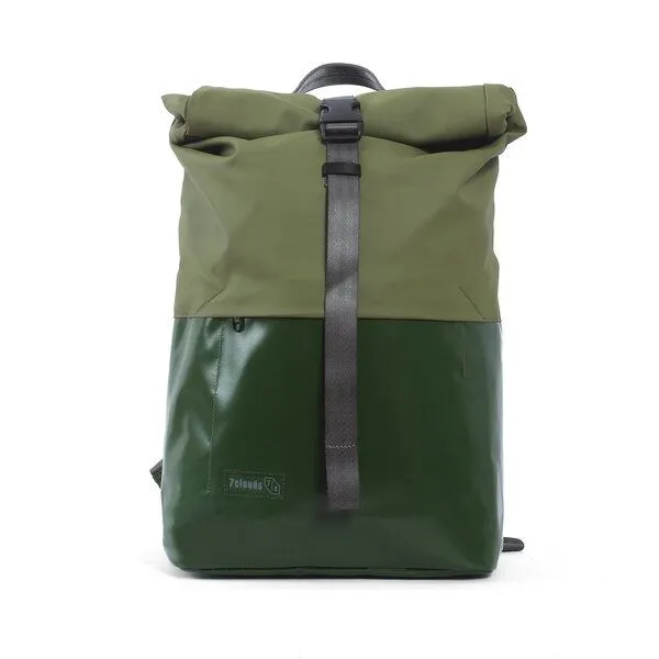 7clouds 7clouds Rolltop-Rucksack Kira 7.1, Jungle green-mud green, – Produktbild 1 von 4