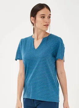 ORGANICATION ORGANICATION T-Shirt aus Bio-Baumwolle und Leinen mit Armschlitze – Produktbild 1 von 1
