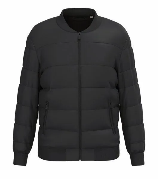 Greenspired Greenspired Nachhaltige Unisex-Steppjacke mit Teddykragen 380g/m², Schwarz, – Produktbild 1 von 1
