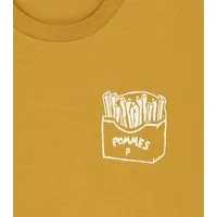päfjes päfjes Pommes / Honigdachs mag Pommes Frittes - Fair Wear Unisex Männer Bio T-Shirt, Ochre (gelb), – Produktbild 1 von 1