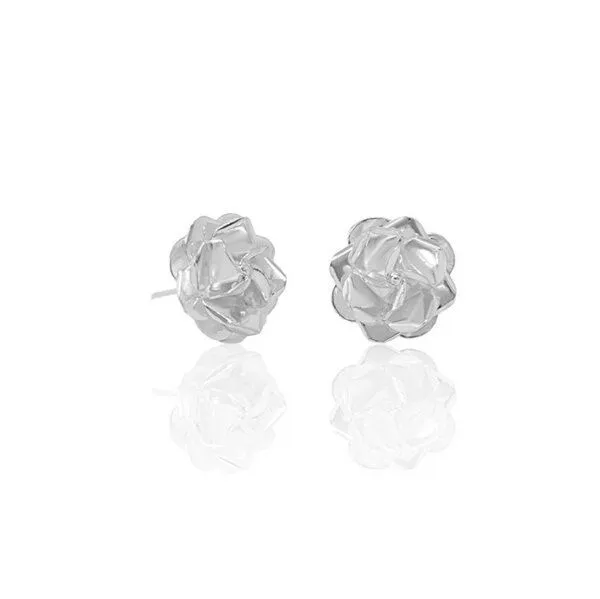 pakilia pakilia Silber Ohrstecker Rosenblüten Fair-Trade und handmade, Silver, – Produktbild 3 von 8