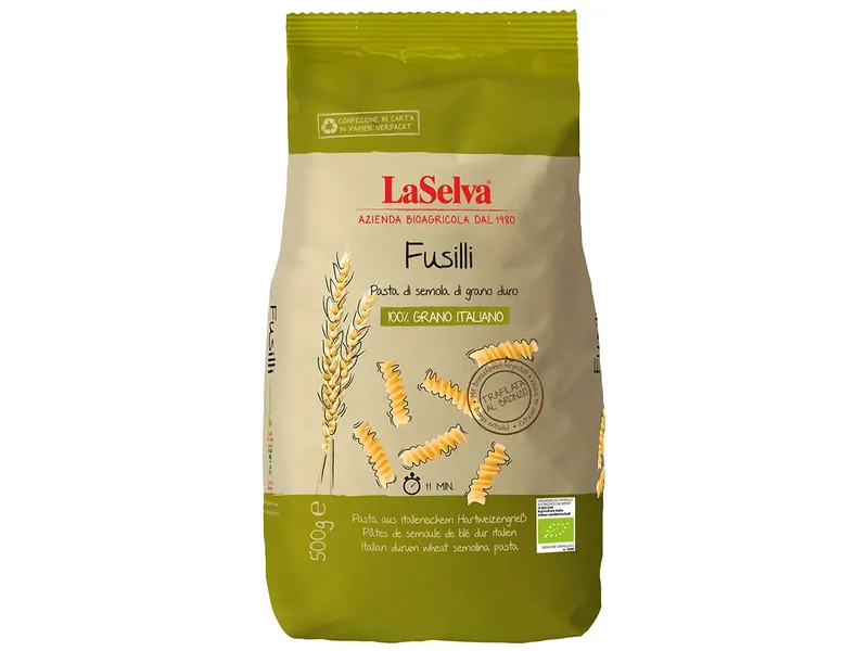 LaSelva LaSelva Bio-Hartweizen-Fusilli, 500 g – Produktbild 1 von 1