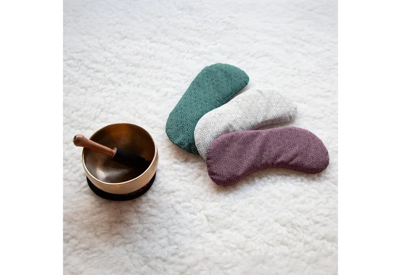 bodhi Augenkissen Augenkissen Baumwolle, vegan natur/grau (Lotus), Grau, – Produktbild 5 von 5