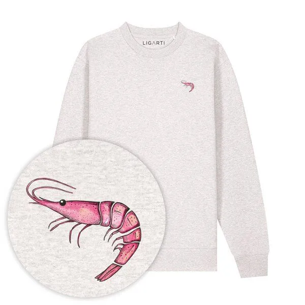 LIGARTI Pullover – Shrimp – LIGARTI Tiermanufaktur, Hellgrau, – Produktbild 1 von 3