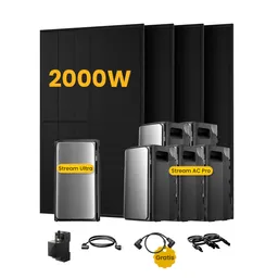 EcoFlow EcoFlow Stream Ultra, All-in-One Speicher für Balkonkraftwerke, mit 4 x 500 Bifaziale Solarmodule, by Powerness - Stream Ultra + 5 x Stream AC Pro | 11520Wh / 1 x Smart Meter / Selbstabholung – Produktbild 1 von 1
