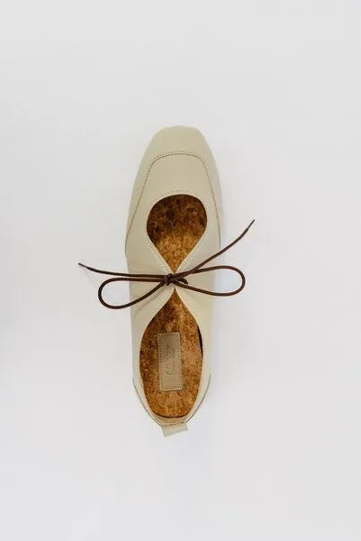 AGAZI AGAZI Louise – vegan ballerina flats made from plant-based leather – Produktbild 1 von 2
