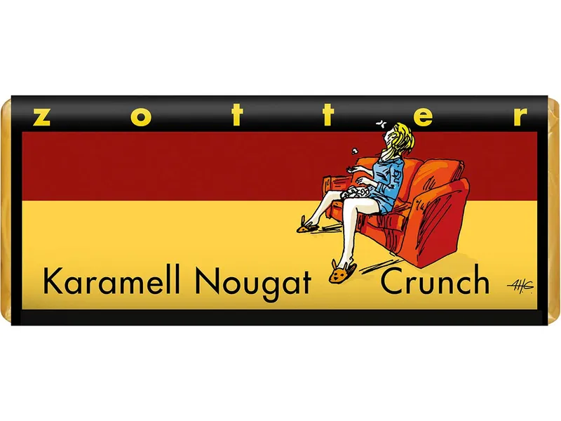 Zotter Zotter Weiße Bio-Schokolade "Karamell Nougat Crunch" 70 g – Produktbild 1 von 1