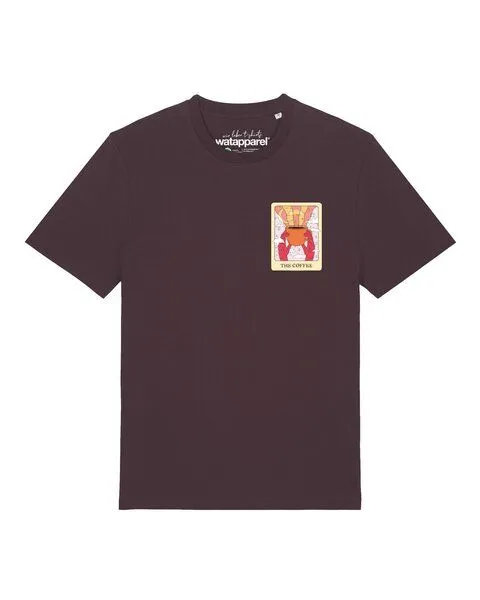 watapparel watapparel T-Shirt Unisex Tarot The Coffee, Red brown, – Produktbild 1 von 2