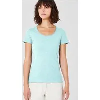HempAge HempAge Damen T-Shirt mit Rollsaum Hanf/Bio-Baumwolle, Lake (blau), – Produktbild 1 von 1