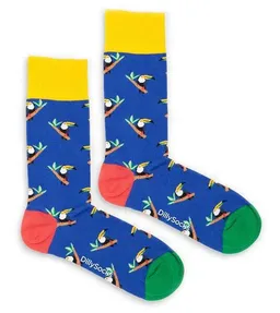 DillySocks DillySocks Socken Tropical Toucan aus Biobaumwoll-Mix – Produktbild 1 von 1