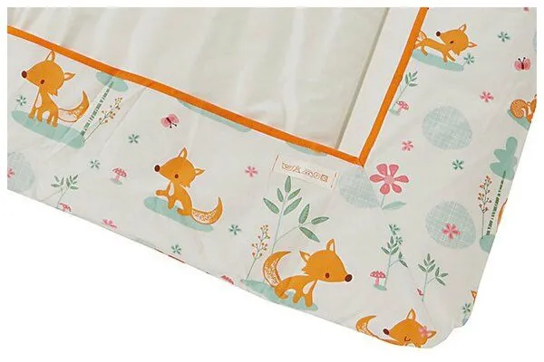 Millemarille Millemarille Wickelauflage 85x75 cm ERSATZBEZUG, Sweet foxes (füchse), – Produktbild 3 von 4