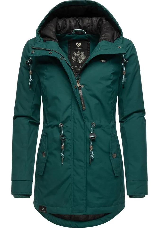 ragwear ragwear Winterjacke Monadis Black Label stylischer Winterparka für die kalte Jahreszeit, Grün, – Produktbild 2 von 4