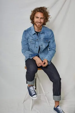 Kuyichi Kuyichi Herren vegan Jeansjacke Bourne Vintage Hellblau – Produktbild 1 von 1