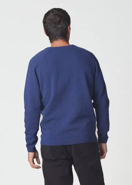 Klitmøller Collective Klitmøller Collective Lammwolle-Strickpullover - Ole Knit - mulesingfrei, Surf blue, – Produktbild 3 von 4