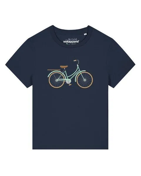 watapparel watapparel T-Shirt Frauen Mint Bike, French navy, – Produktbild 1 von 2