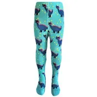 BLS Organic BLS Organic Kinderstrumpfhose im Dinosaurier-Design, Grün, – Produktbild 1 von 1