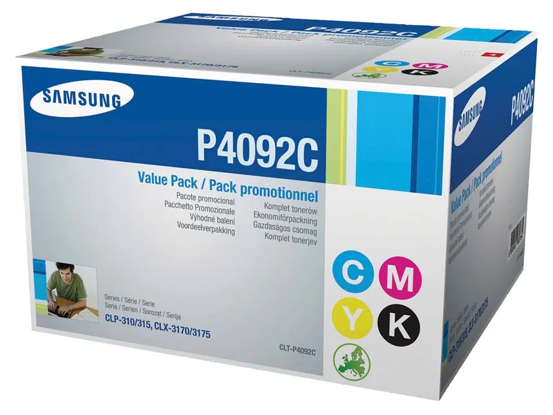 Samsung Samsung Rainbow Kit CLT-P4092C Rainbow-Kit schwarz, cyan, magenta, gelb – Produktbild 1 von 2
