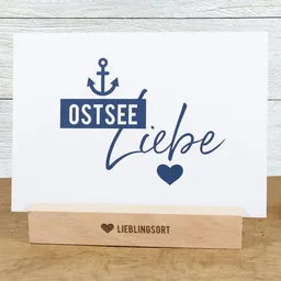 Bow & Hummingbird Bow & Hummingbird Maritime Postkarte "Ostseeliebe" aus Recyclingpapier – Produktbild 1 von 1