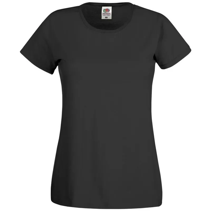 Fruit Of The Loom Fruit of the Loom Cotton Classics Damen T-Shirt 16.1420 Gr. M black – Produktbild 1 von 1