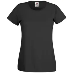 Fruit Of The Loom Fruit of the Loom Cotton Classics Damen T-Shirt 16.1420 Gr. M black – Produktbild 1 von 1