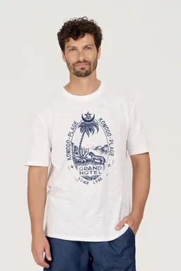 KOMODO KOMODO Herren vegan T-Shirt Grand Hotel Weiß – Produktbild 1 von 1
