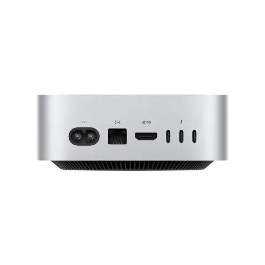 Apple Apple Mac mini 2024 M4 mit Gigabit Ethernet 10-Core CPU | 10-Core GPU 2 TB SSD 16 GB silber, Silber, – Produktbild 2 von 2