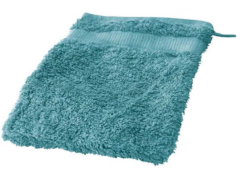 Cotonea Cotonea Bio Frottier-Waschhandschuh, Opal (blau), – Produktbild 1 von 3