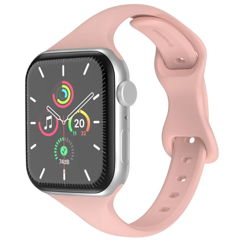 imoshion imoshion Slim Silikonarmband für Apple Watch | 38/40/41/42 mm, Rosa, – Produktbild 1 von 1