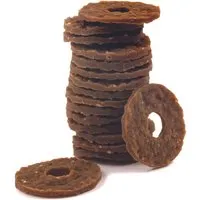 PetSafe PetSafe Snackring-Spielzeuge Kauringe aus Rohhaut für Hunde - 16 STÜCK braun L – Produktbild 1 von 1