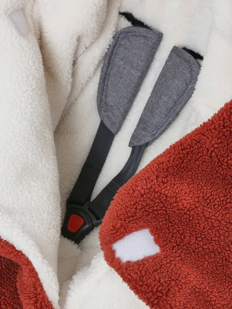 Vertbaudet Ausfahrsack FOXY für Babyschale & Babywanne, Ziegel, – Produktbild 4 von 4
