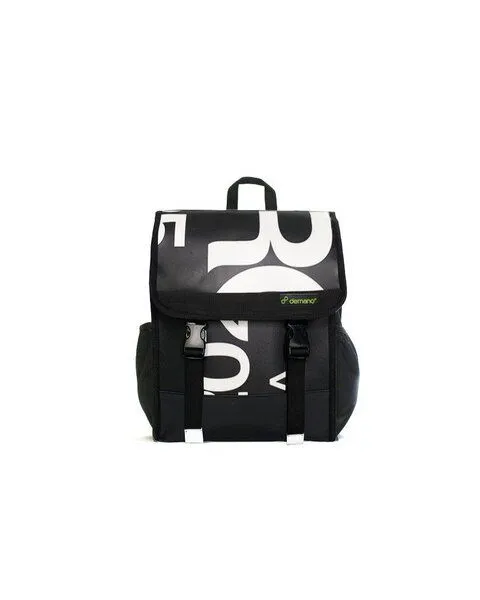 DEMANO DEMANO Rucksack aus Recycelten Bannern Verdi S, Schwarz, – Produktbild 1 von 3