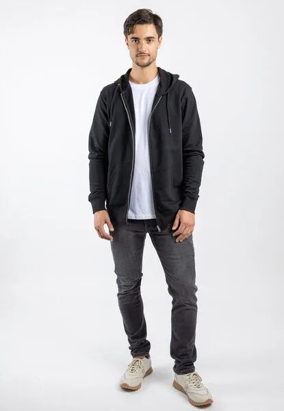 TORLAND TORLAND Basic Zip-Hoodie CONNECTOR, Schwarz (black), – Produktbild 2 von 4