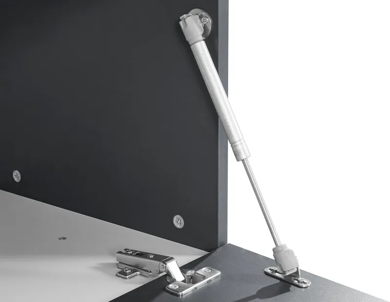 Home affaire Lowboard Coro,Lowboard,TV-Kommode,TV-Möbel,TV-Bank, mit 3 Klappen, (B/T/H) 240x45x51,6 cm, Grau, – Produktbild 1 von 5